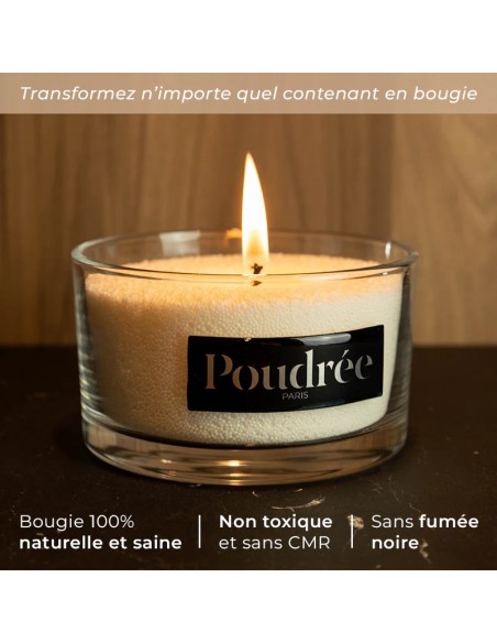 Bougie en perles de cire parfumées Balade en forêt - Poudrée Paris