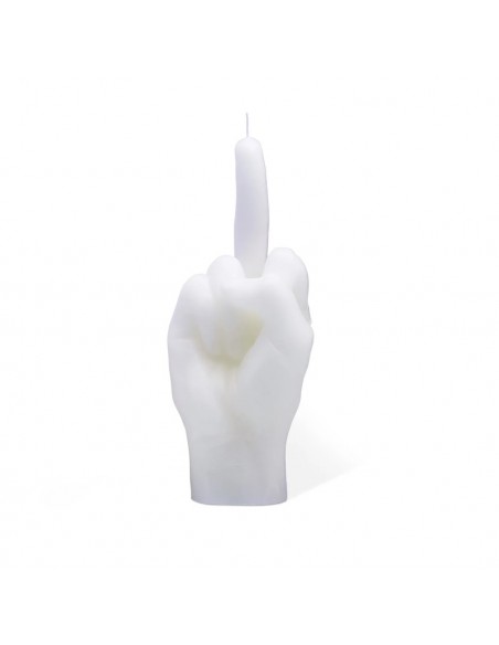 Bougie Fcuk You 12 cm - Blanc