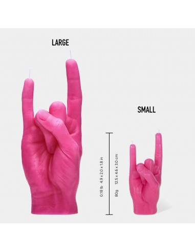 Bougie You Rock 12 cm - Rose