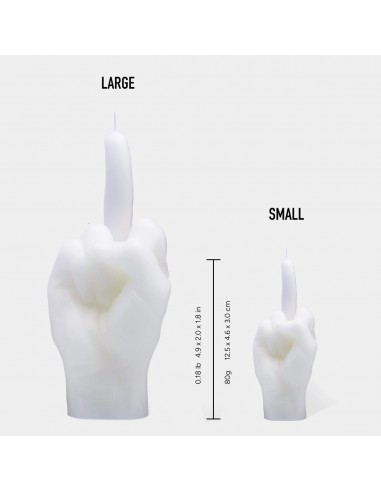 Bougie Fcuk You 12 cm - Blanc