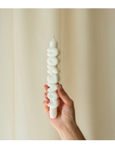 Bougie Love You - Blanc 2