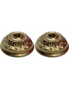 Coffret de 2 bougeoirs fleuriste - Or