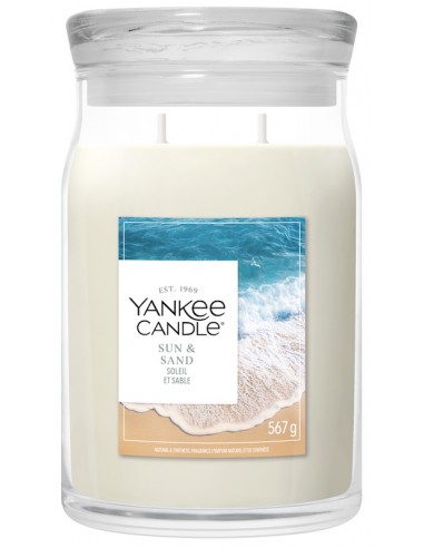 Soleil et sable - Grande bougie