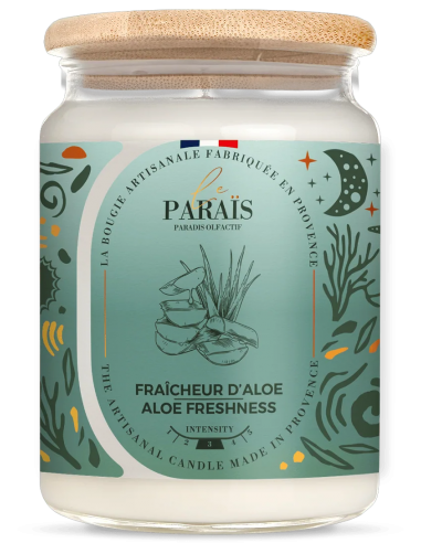 Bougie Fraîcheur d'Aloe - Grande jarre