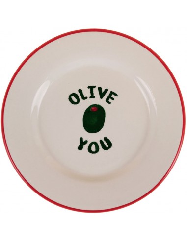Assiette Olive You - 22 cm