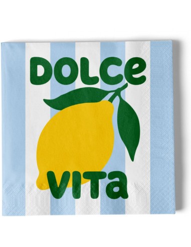 Lot de 20 serviettes en papier Dolce Vita