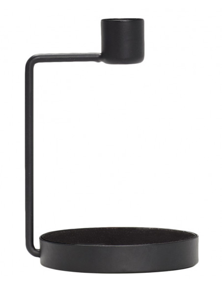 Chandelier Métal et Verre Noir